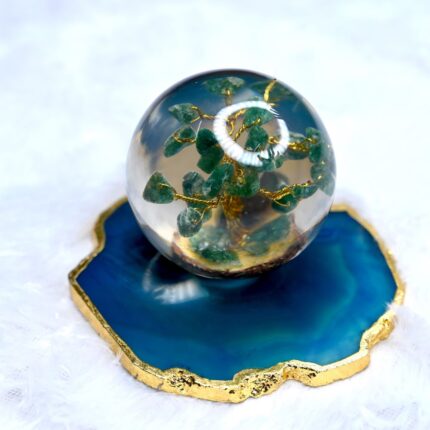 Green Jade - Orgonite tree sphere