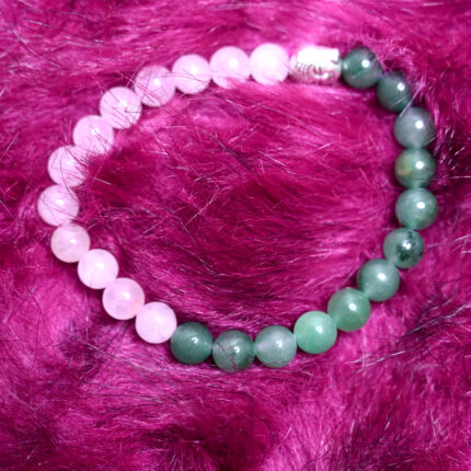 Rose Quartz with Green Aventurine